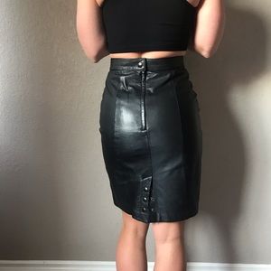 Vintage Leather skirt